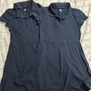 Old Navy Brand, Navy Blue Girls Polo Style Uniform Dresses